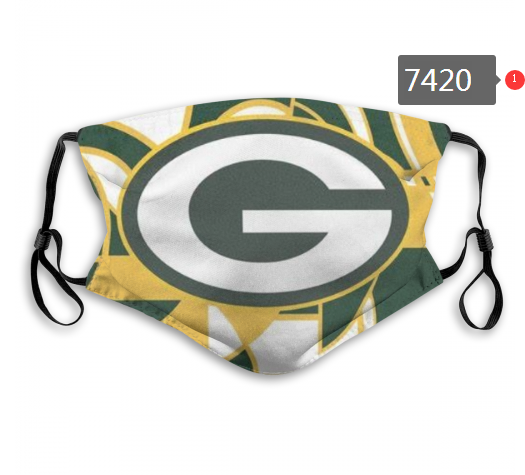NFL 2020 Green Bay Packers #76 Dust mask with filter->nfl dust mask->Sports Accessory